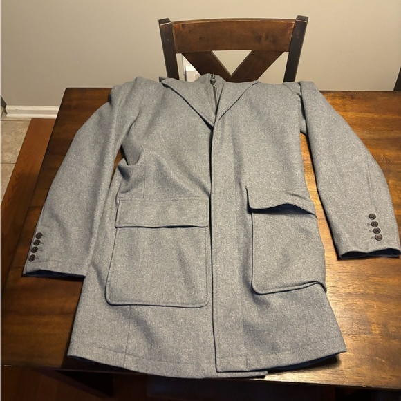 COLE HAAN Men’s Trench Coat with removable accent liner size S - Picture 2 of 8